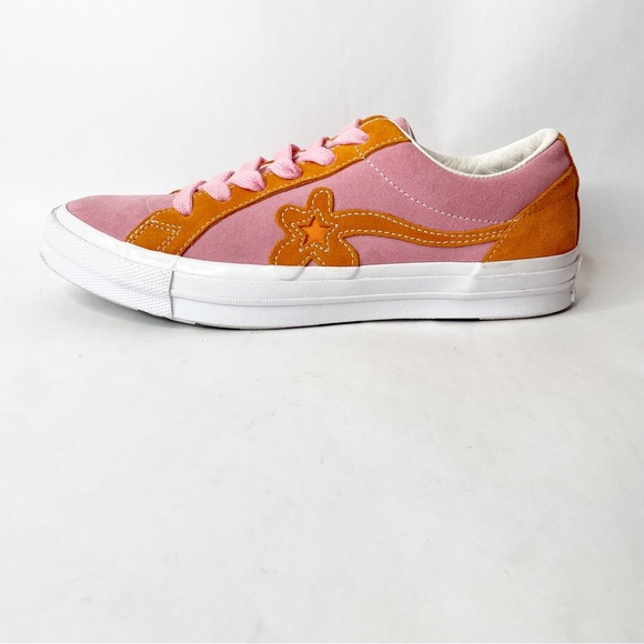 Converse One Star x Tyler The Creator Golf Le Fleur Pink Orange Skater Sneakers - Picture 3 of 12